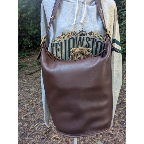 Coach Vintage XL Duffle Feed Sac 9085 in Mahogany Cowhide Leather - EUC - Picture 3 of 15